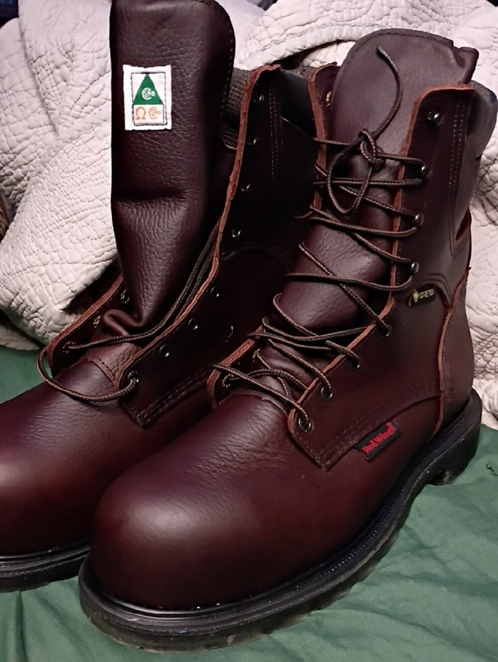 Red Wing Shoes Brown 2414 Clear Sole, Safety Toe, NWOT, Men's Size 11